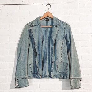 Vintage Denim Embellished Jacket